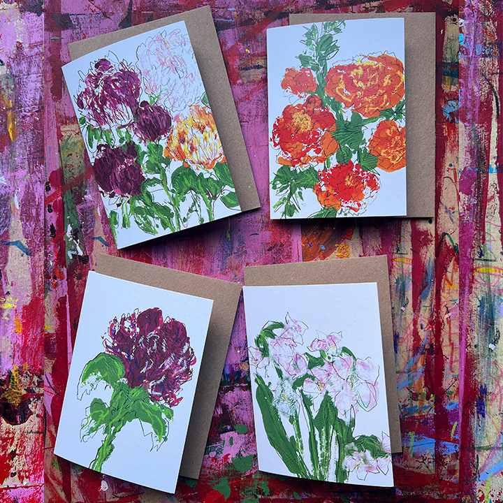 The Birth Flower Artwork Series – Greeting Cards