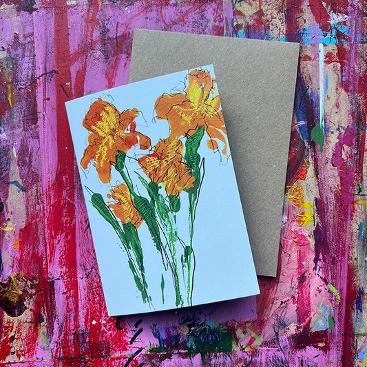 A6 Birth Flower Greeting Card – March, Daffodil